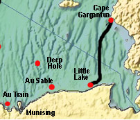 Cape Gargantua locator