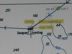 Ship is over deepest soundings in Lake Superior